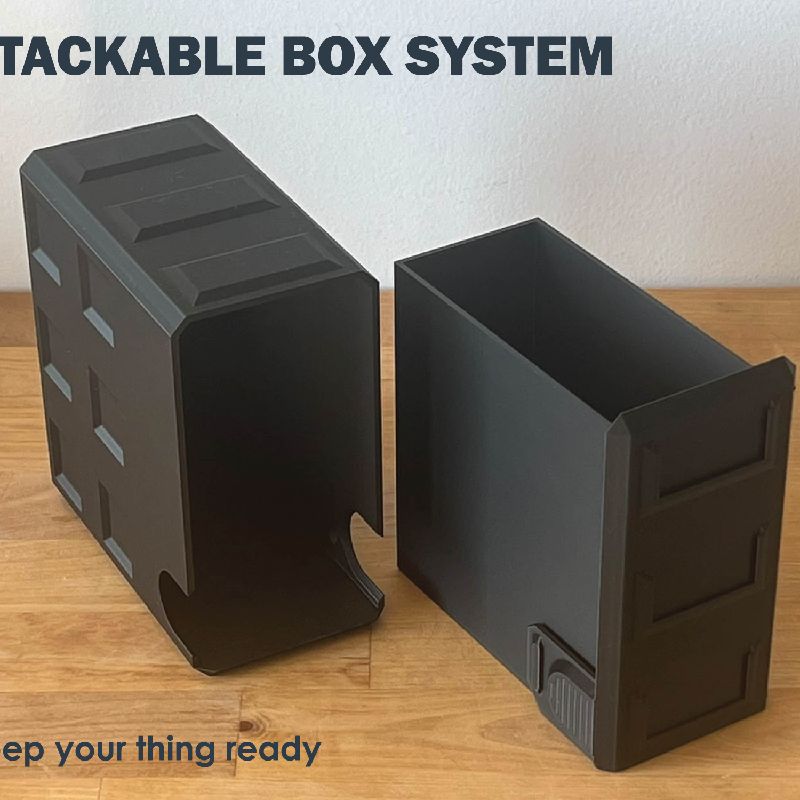 Stackable Box Basic Triple Tall by master 3D PT | Download free STL ...