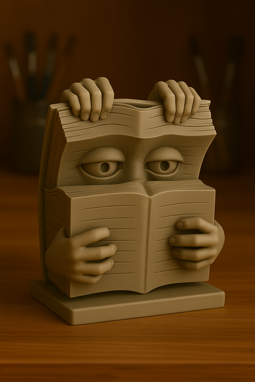 Funny Book Creature Sculpture