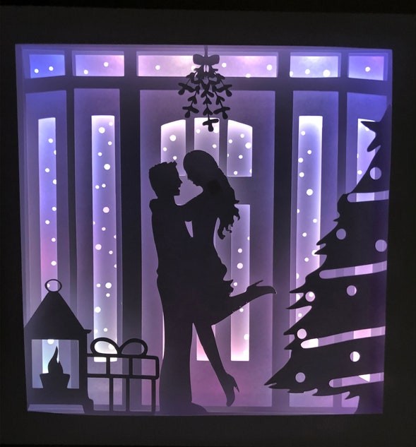 Kiss Under the Mistletoe lightbox
