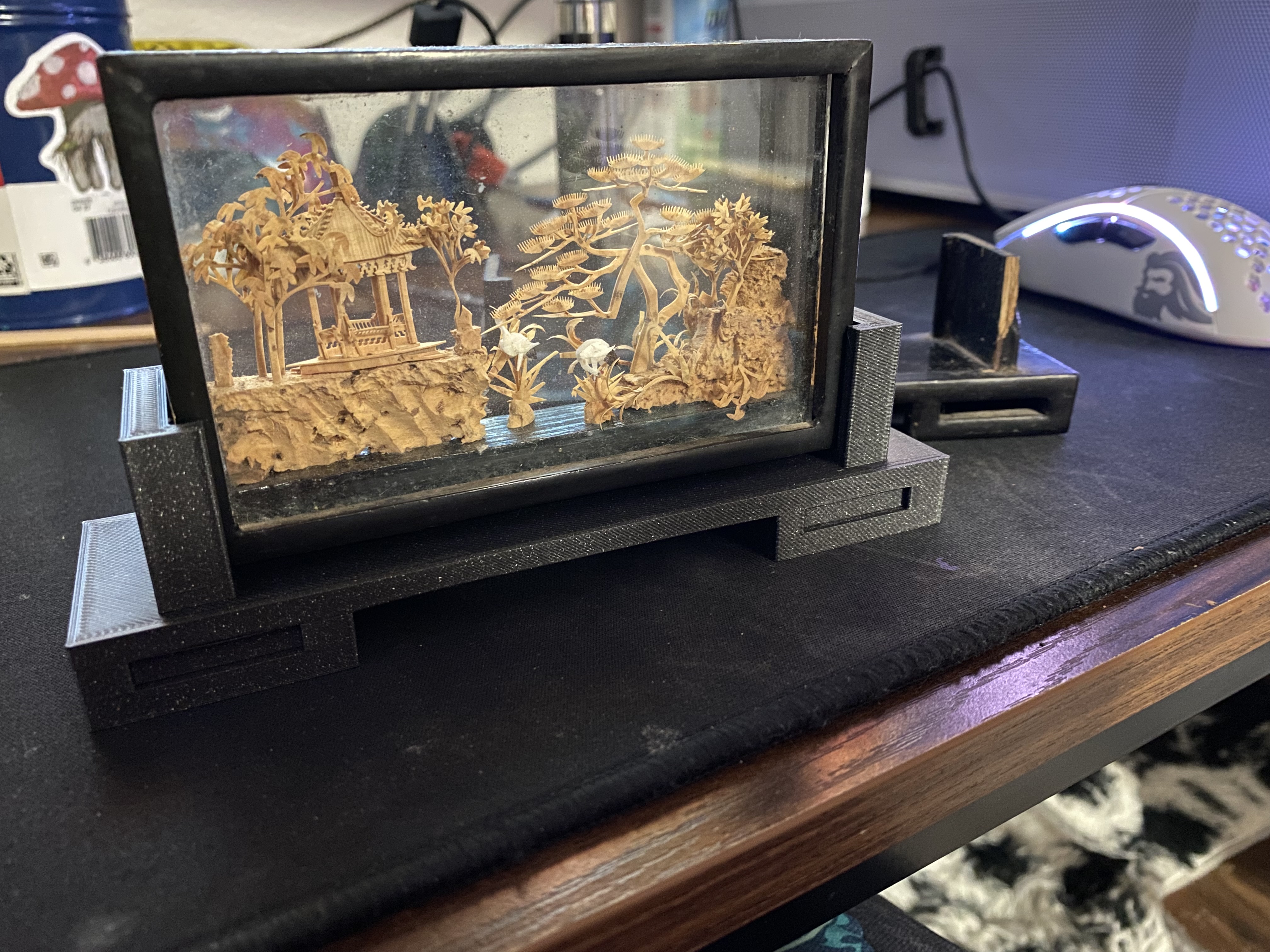 Vintage Asian Shadow Box Base