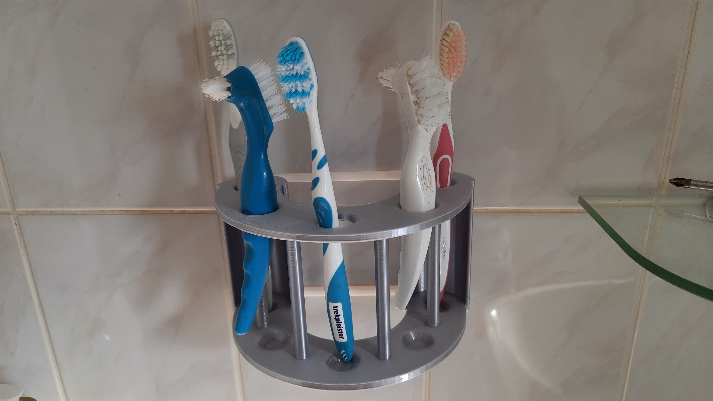 U-tootbrush wall holder