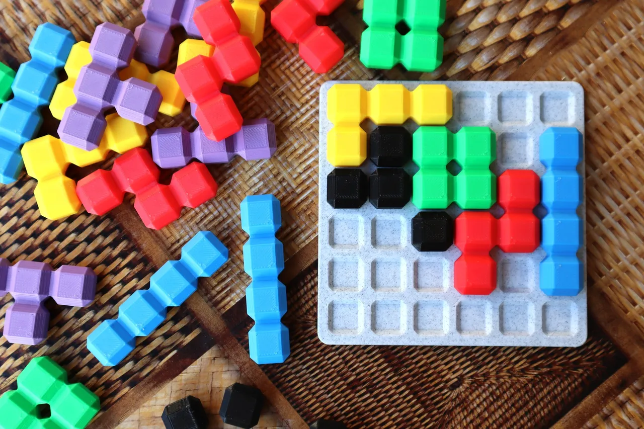 Free STL file PUZZLE BUILDING BLOCKS/ TETRIS BLOCKS/ BUILDZI GAME