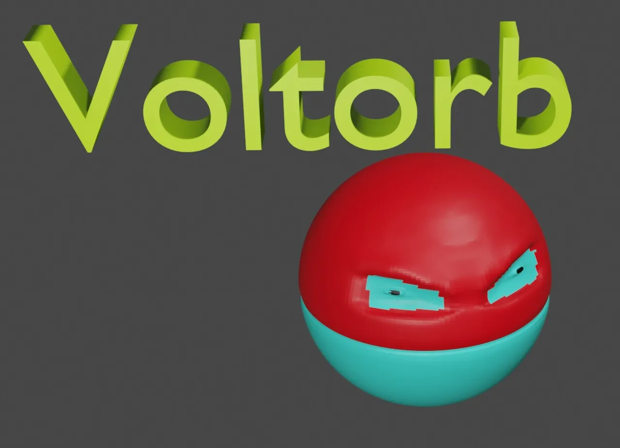 VOLTORB POKEMON 3D model 3D printable