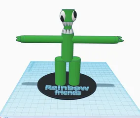 Rainbow Friends Green Magnet by Tdub5 (PrintNPlayToys), Download free STL  model
