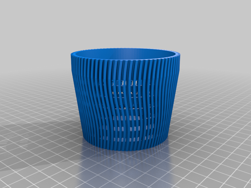 Sine Wave Orchid Pot by driveawedge | Download free STL model ...