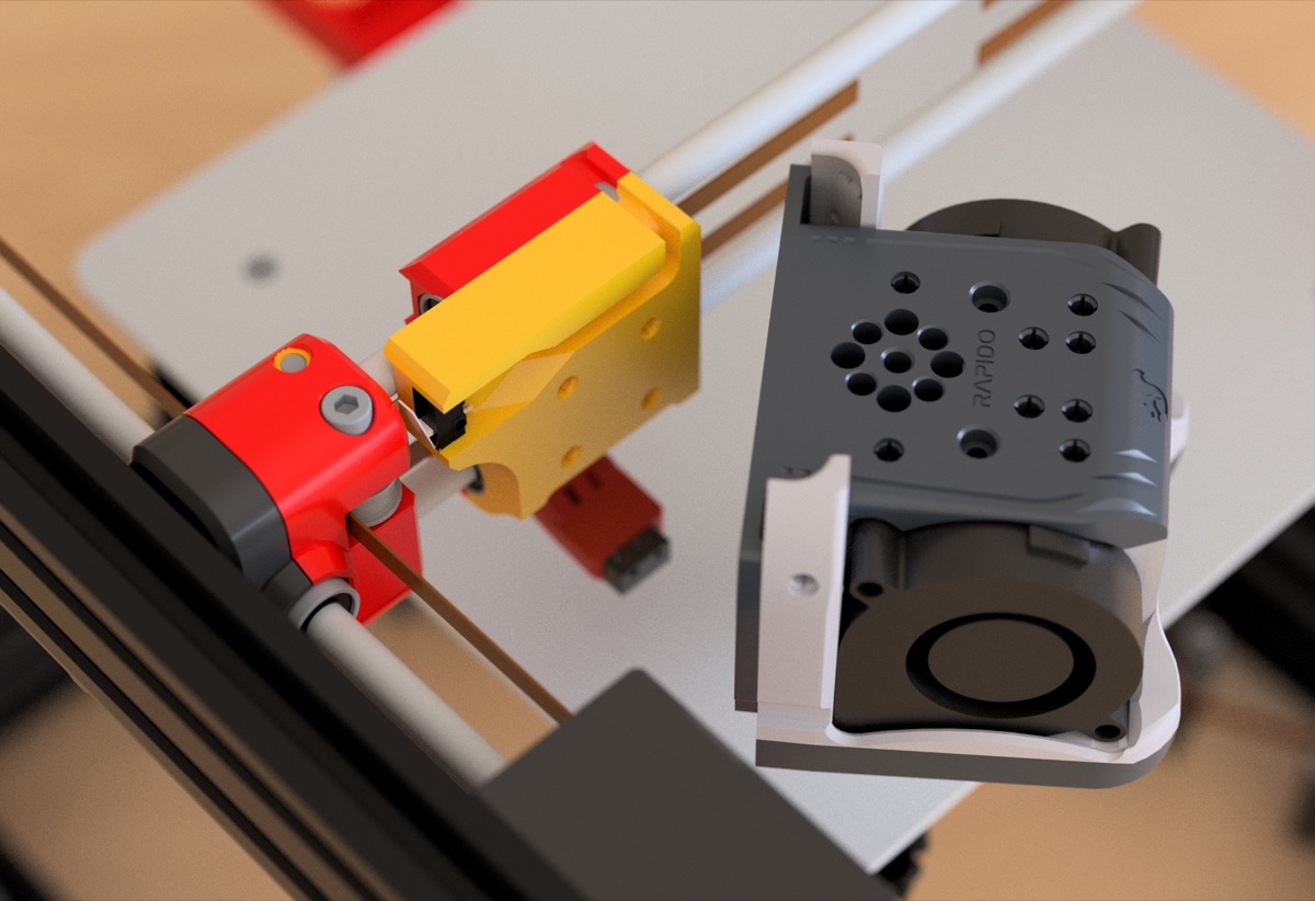 "Ender 3 NG - coreXY" to ApolloLander (dual 5015 fans) interface ~ prototype