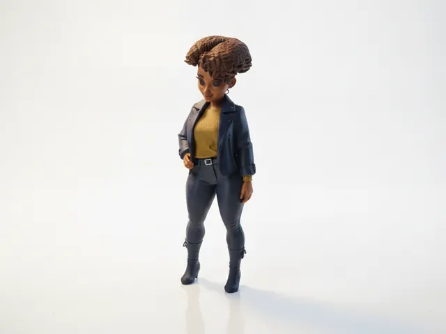 Cool Girl Figurine Female Character 3D Printable