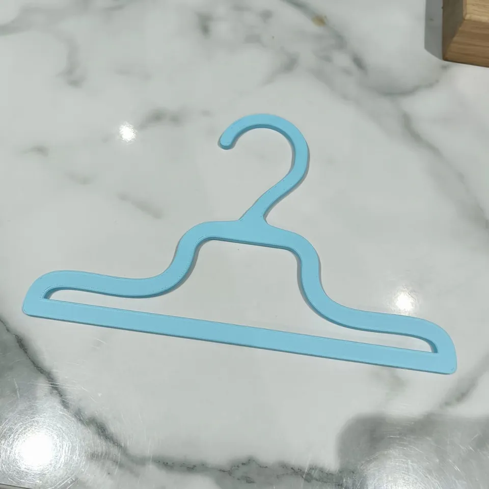 Plastic coat hanger 1 3D model