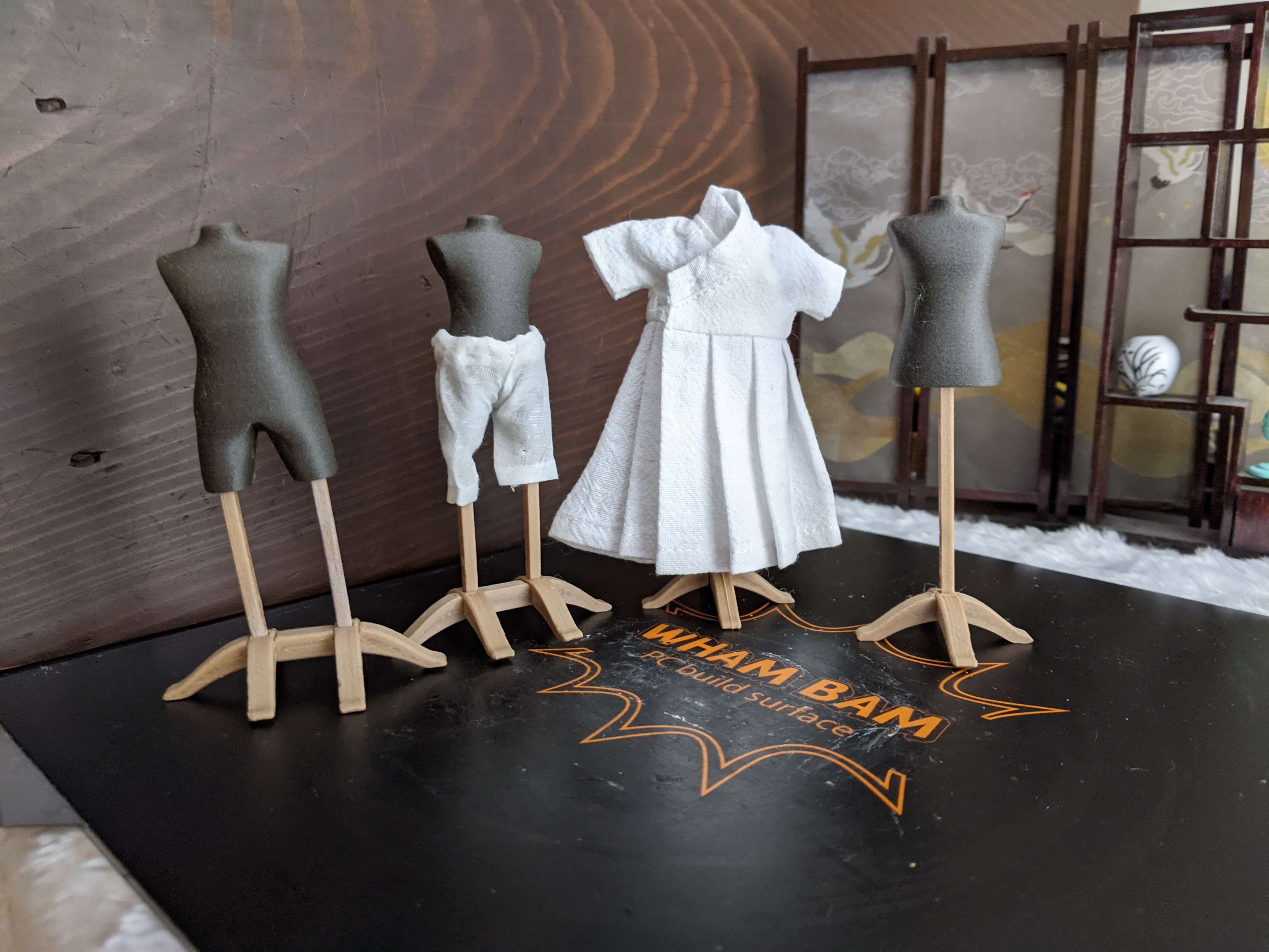 1/12 scale standard dressform and pants dressform