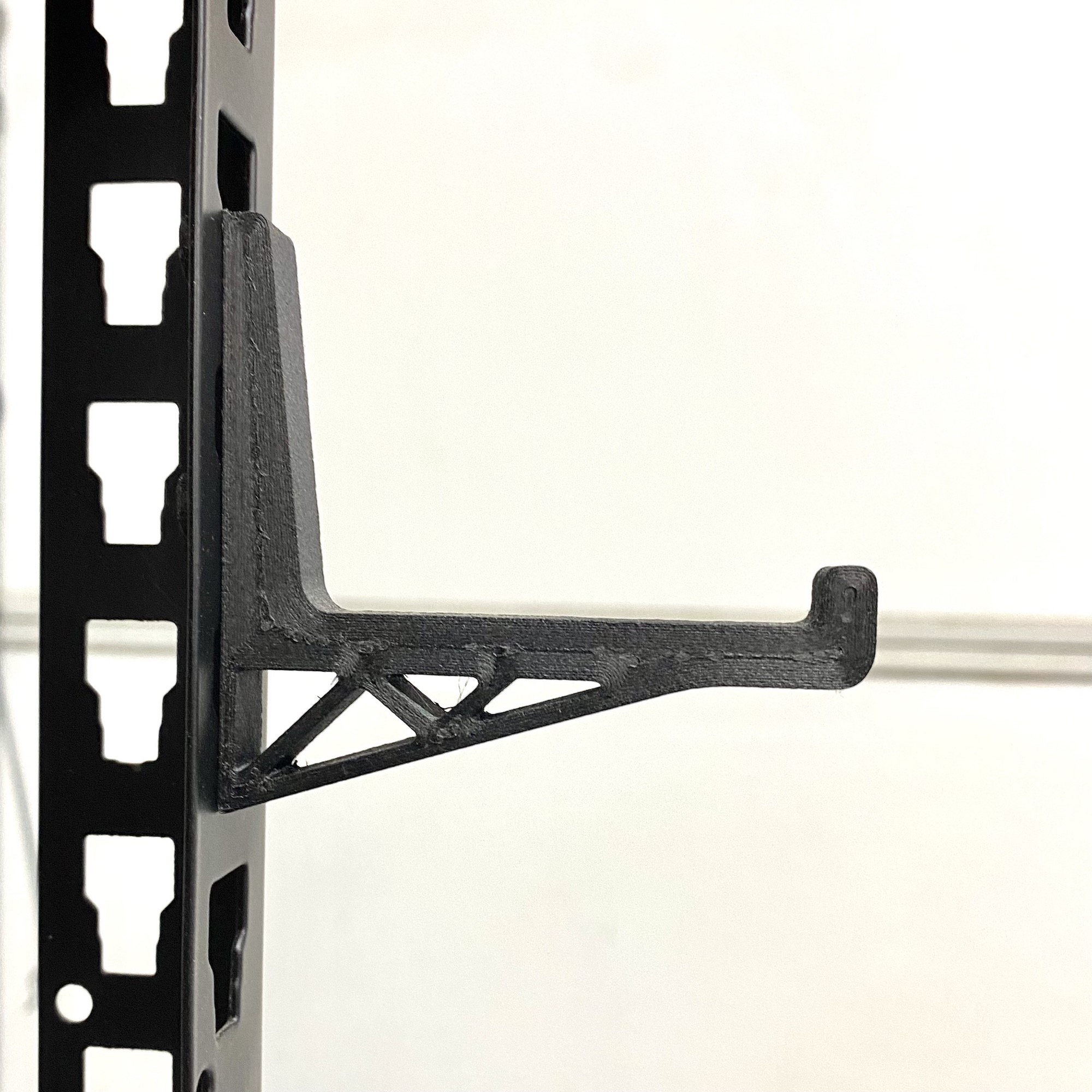 Shelf hook 30mm pin distance (remix) 3D model thumbnail