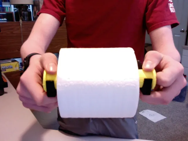 Minimalistic toilet paper holder