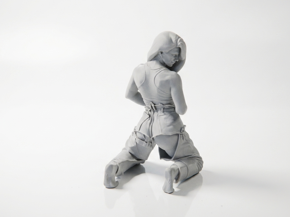 Squatting Female Figurine 3D Printable