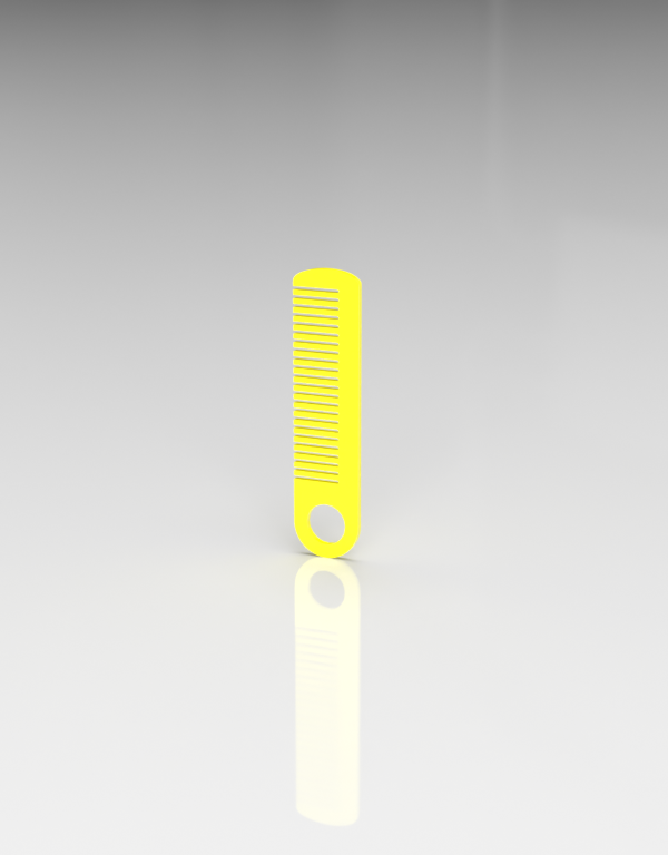 Keyring comb for beard and mustache. — miniatura 2