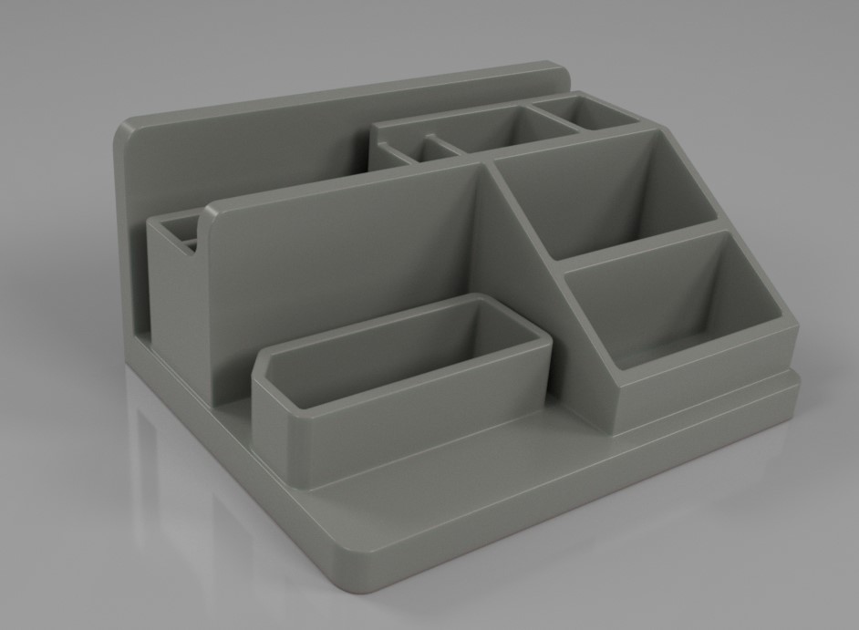Tiered Desk Organizer – Multi-Level Storage for Pens, Notes, Cards & Office Tools