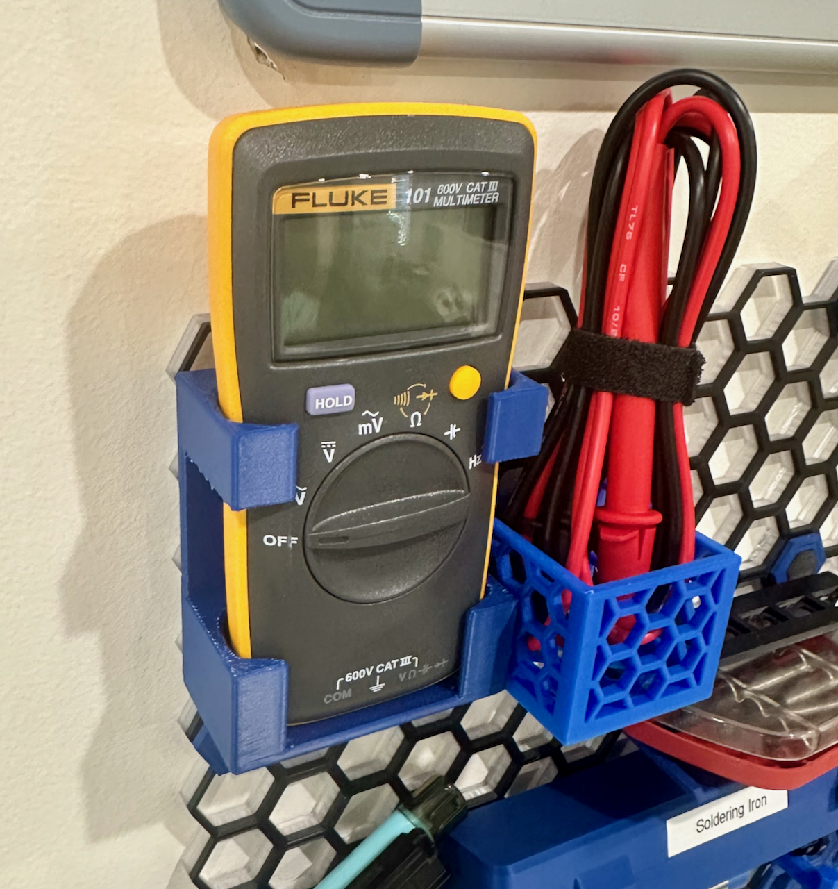 Fluke101 Mount for Honeycomb Storage Wall