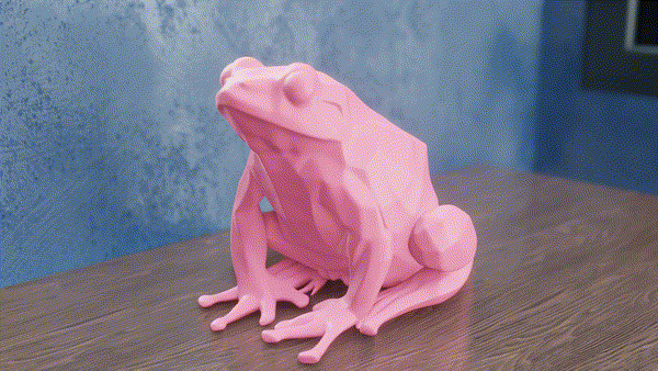 Miniatura 3 do modelo 3D Low Poly Frog
