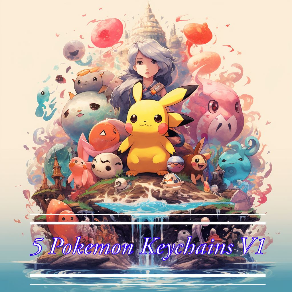 Pokemon keychain! V1 | 5 different characters! Follow Please!