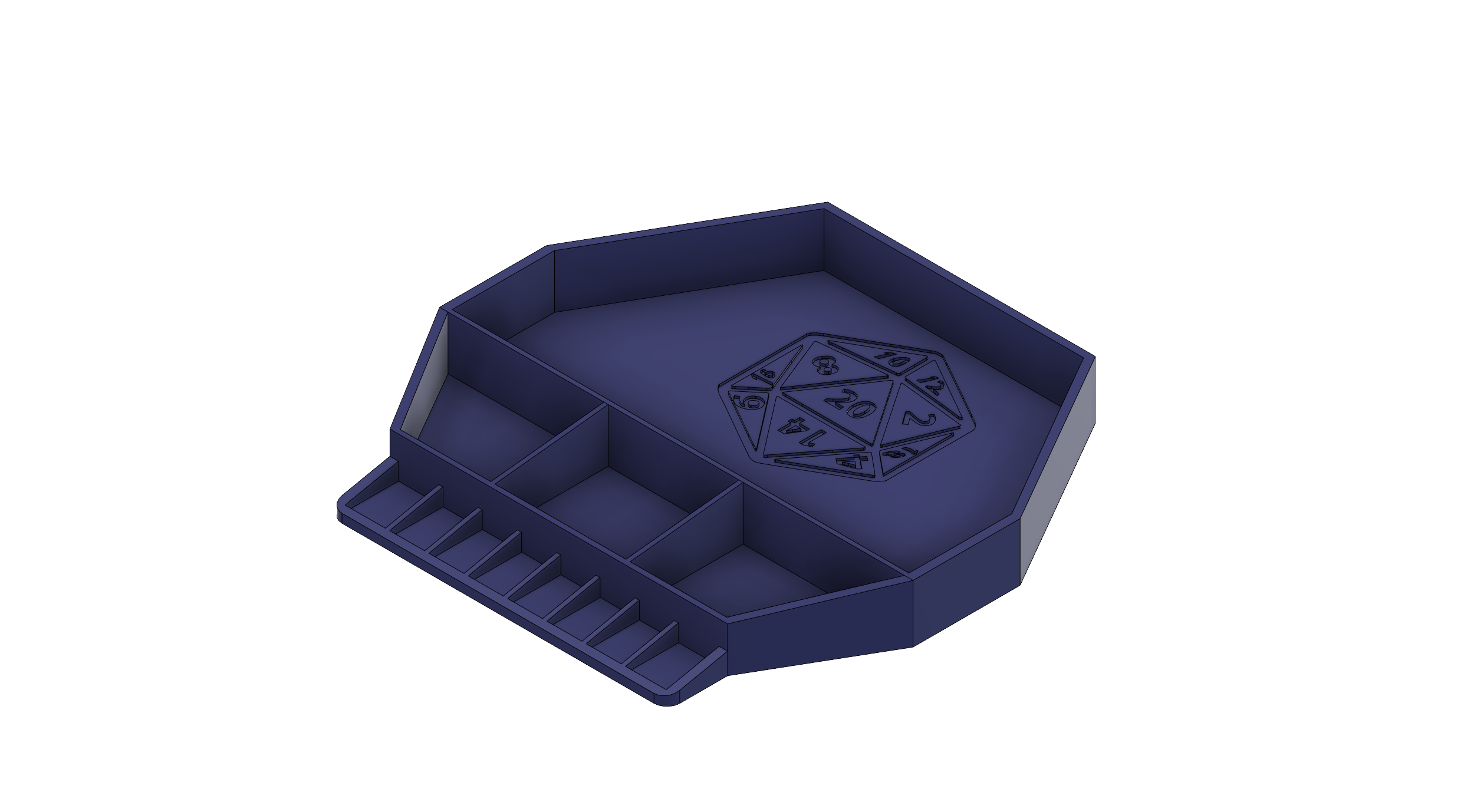 Dice tray RPG by Lepuil Download free STL model