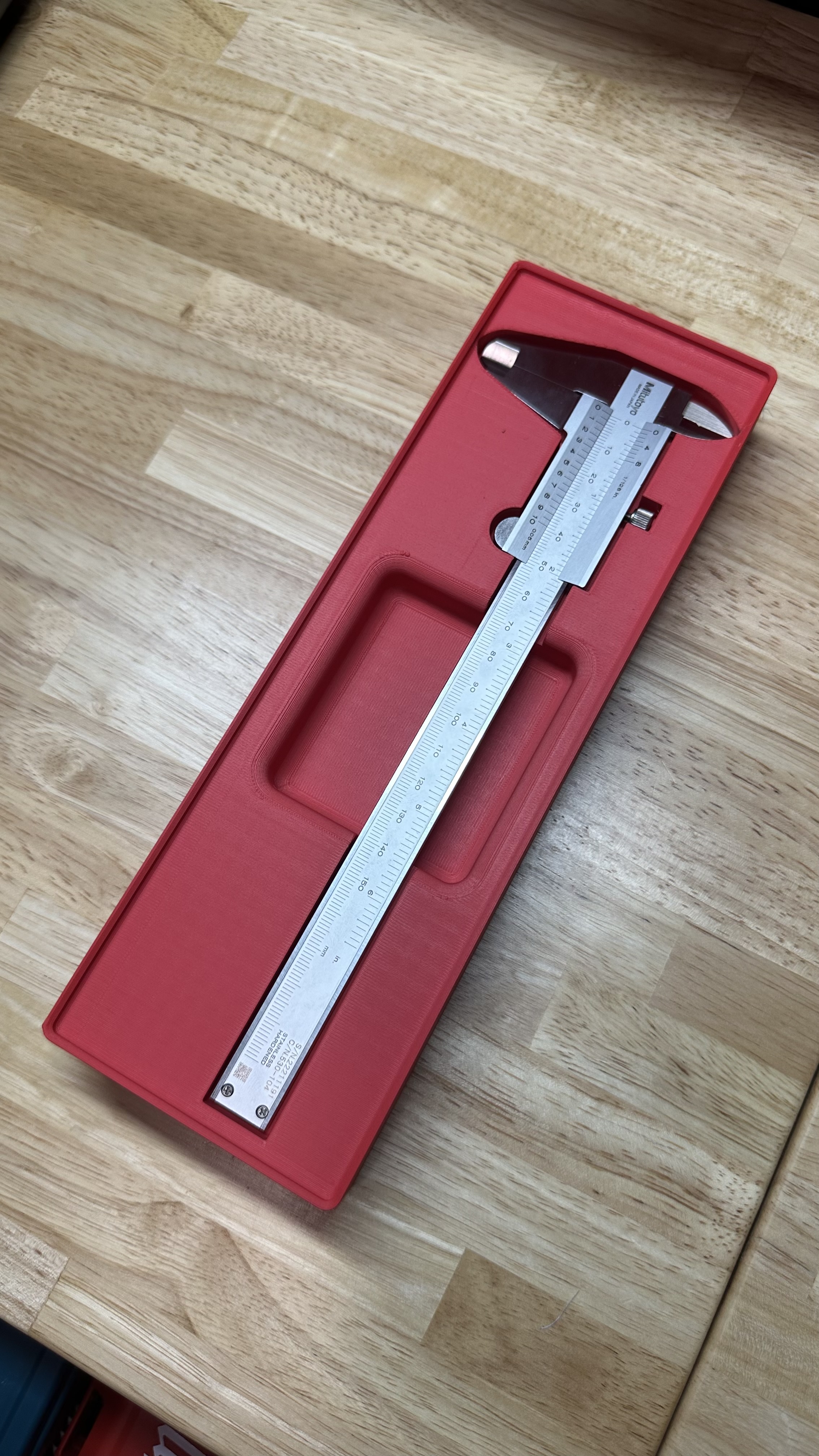 Gridfinity - Mitutoyo 150mm Caliper Holder - 2x6x6U Stackable