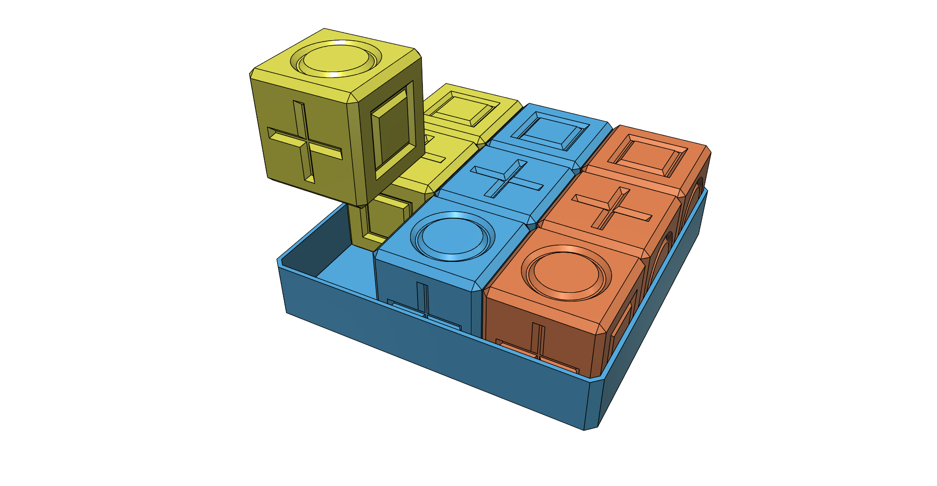 Toy cubes cube for Kids Children easy printable