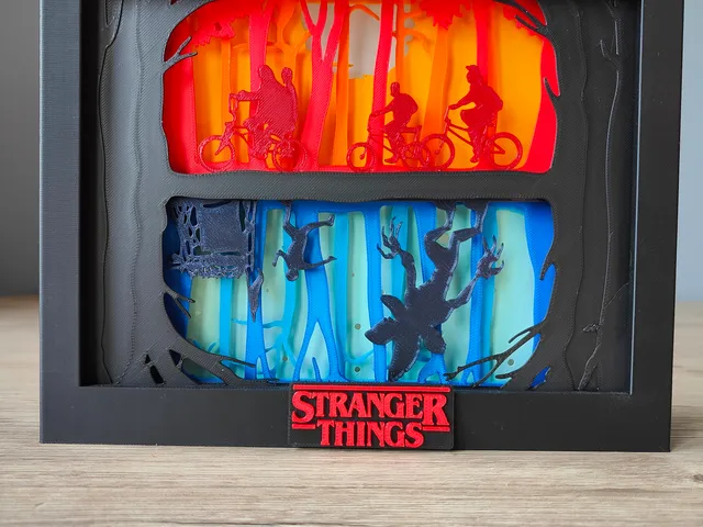 Stranger Things The Upside Down Shadow Box