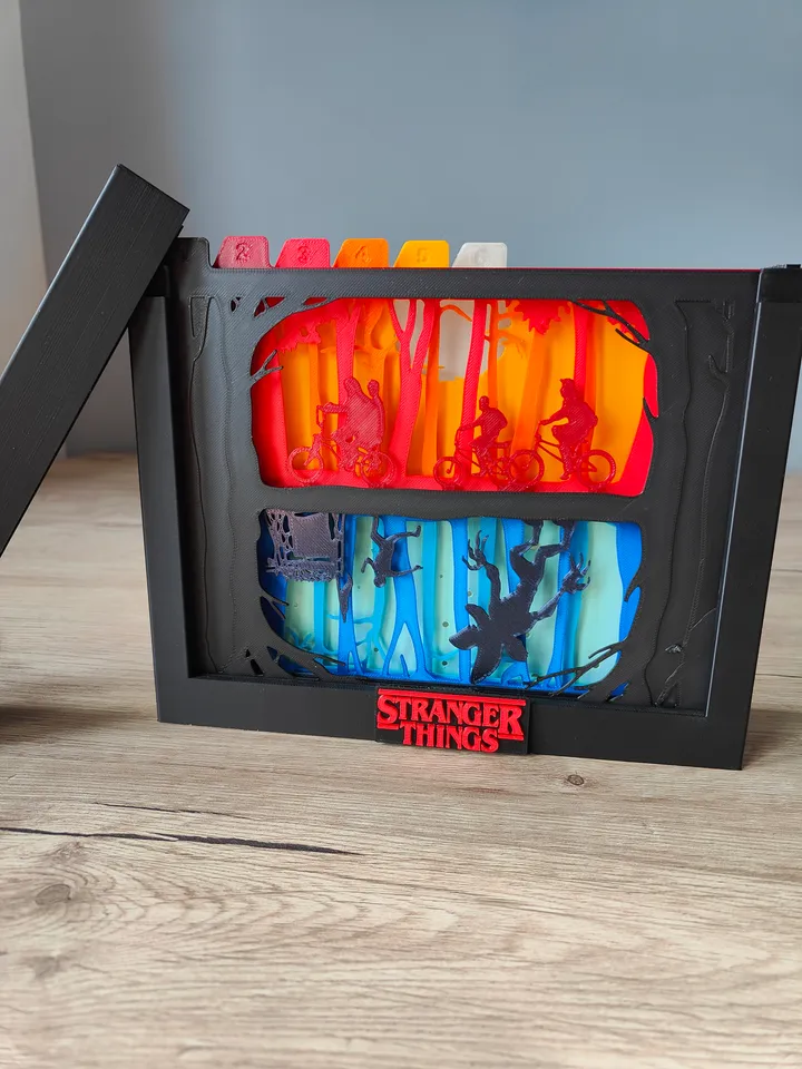 Stranger Things The Upside Down Shadow Box by TheCraftyMaker