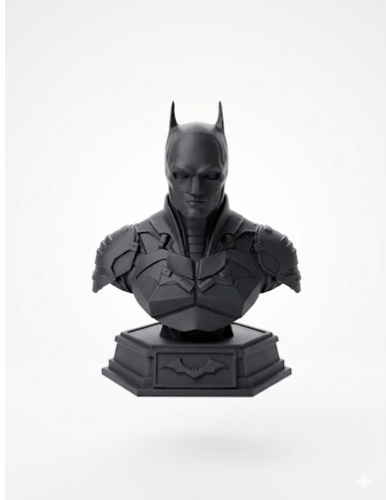 The Batman (2022) - Detailed Bust & Pedestal 3D model by Karl Leroy