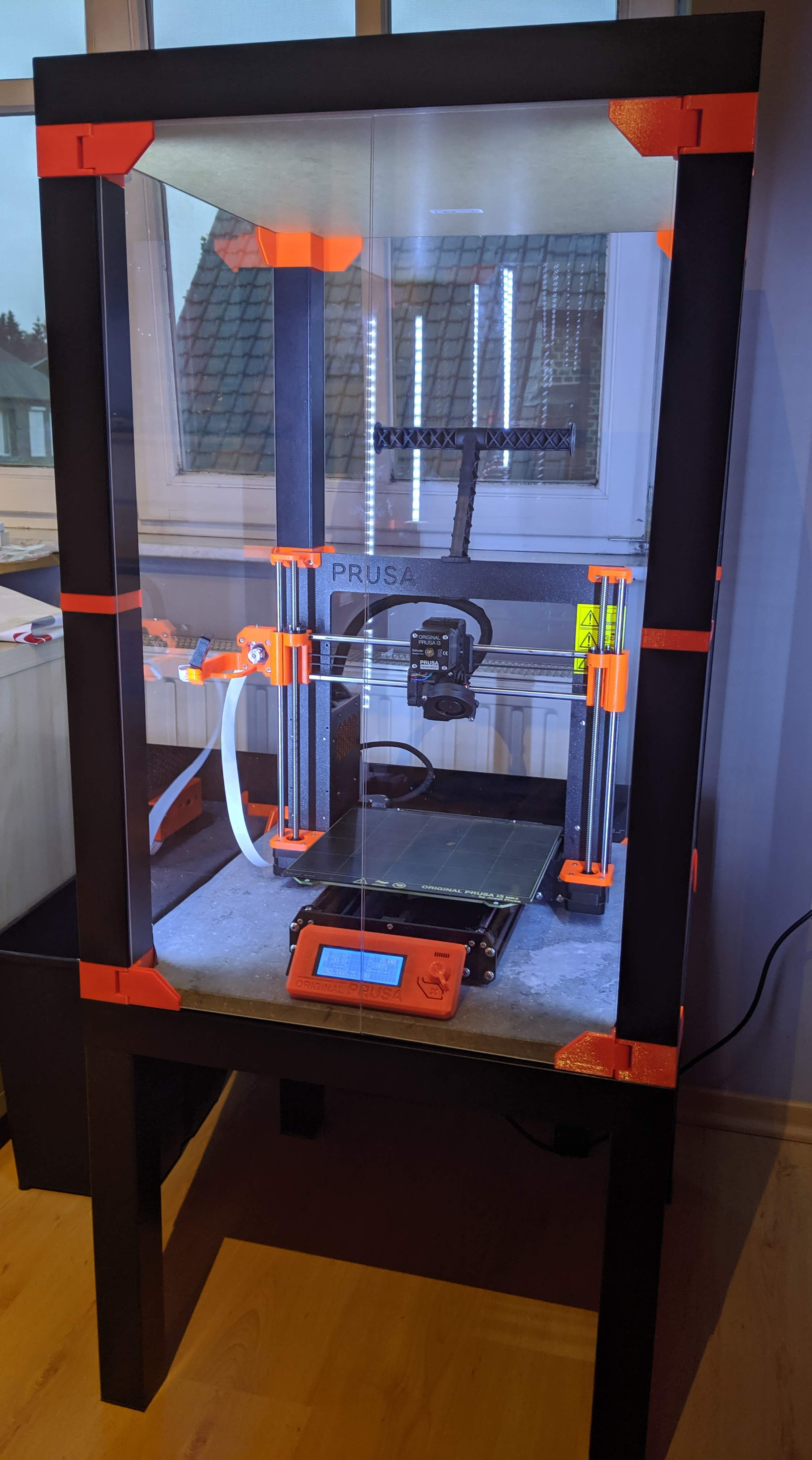 Prusa Printer Lack Enclosure 75cm (supports MMU2S/ spool holder)