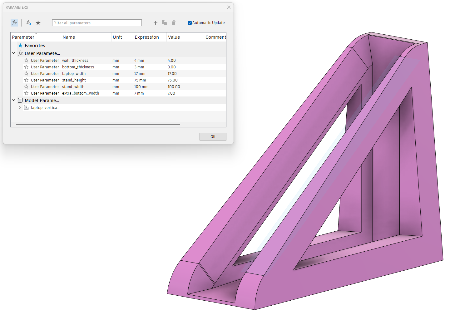 Vertical Laptop Stand, Customizable (LG Gram)