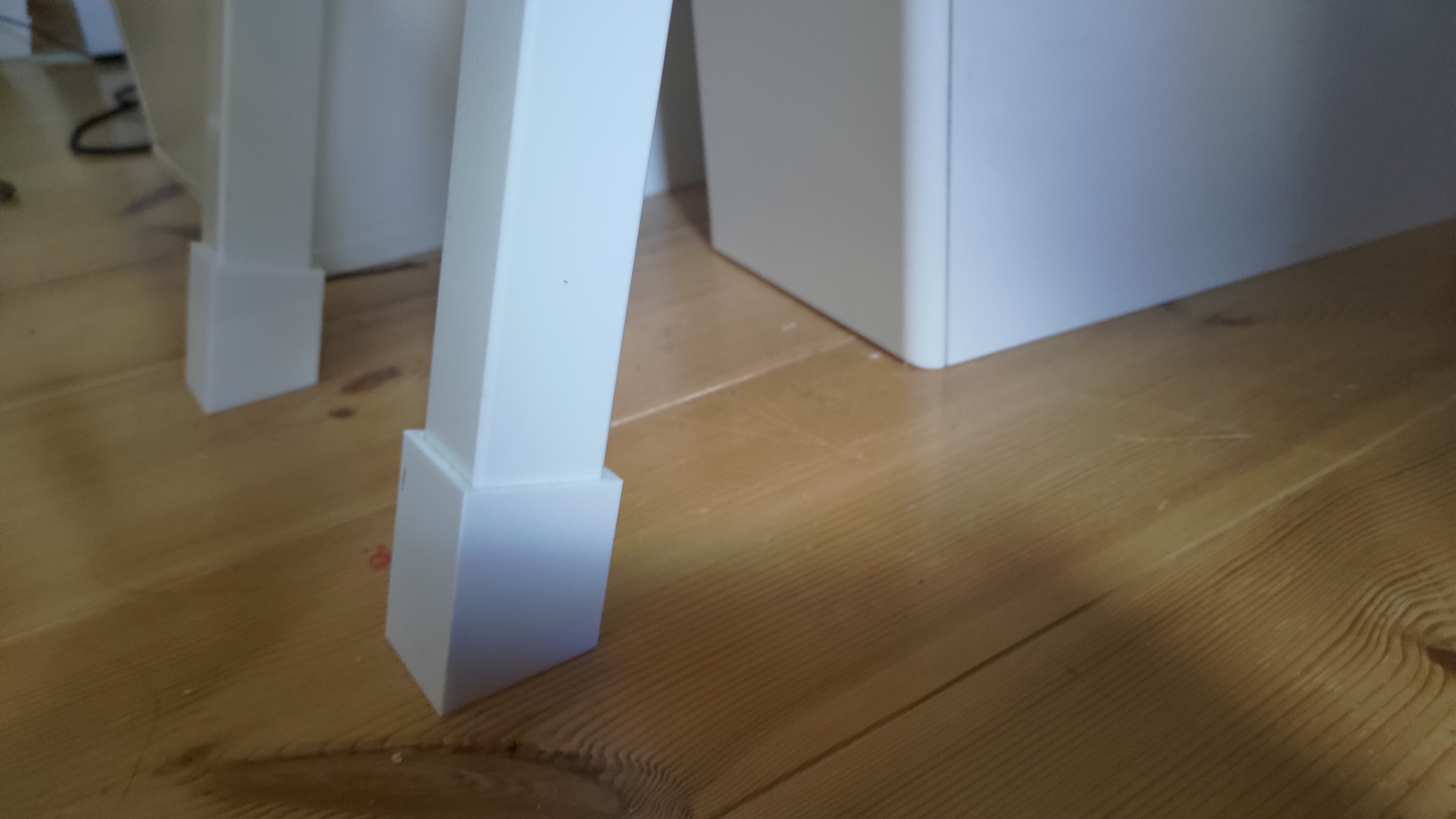 Booster Feet for IKEA TROTTEN Table Legs, to make IKEA ALEX Drawer fit