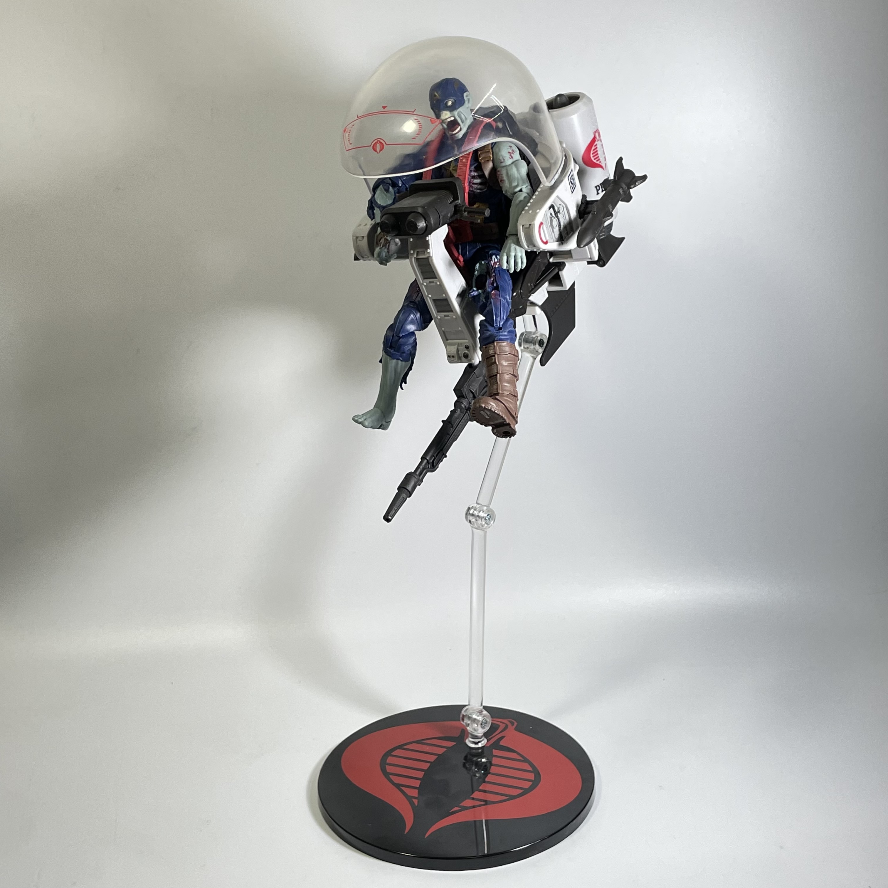 Gi Joe Classified Trubble Bubble Mezco Flight Stand adapter