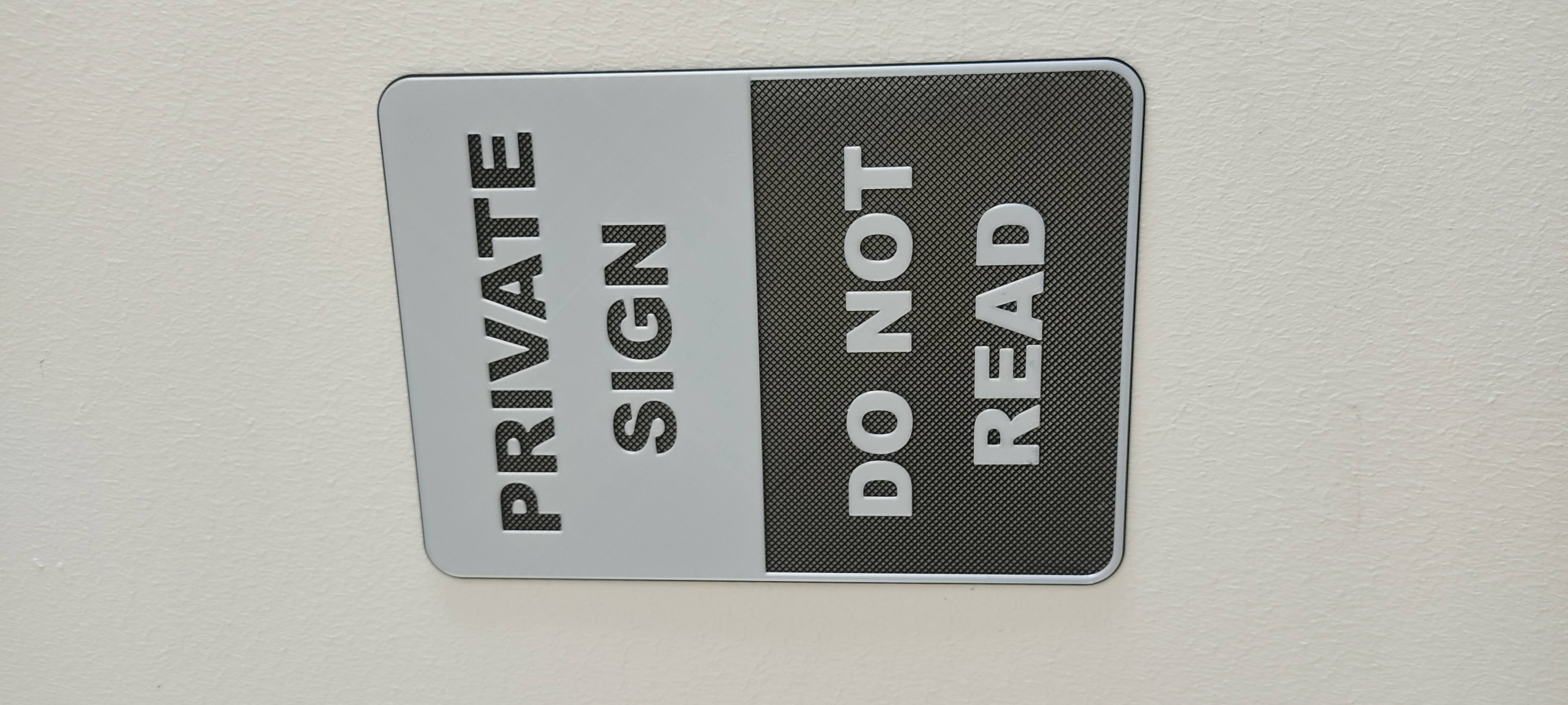 Private Sign