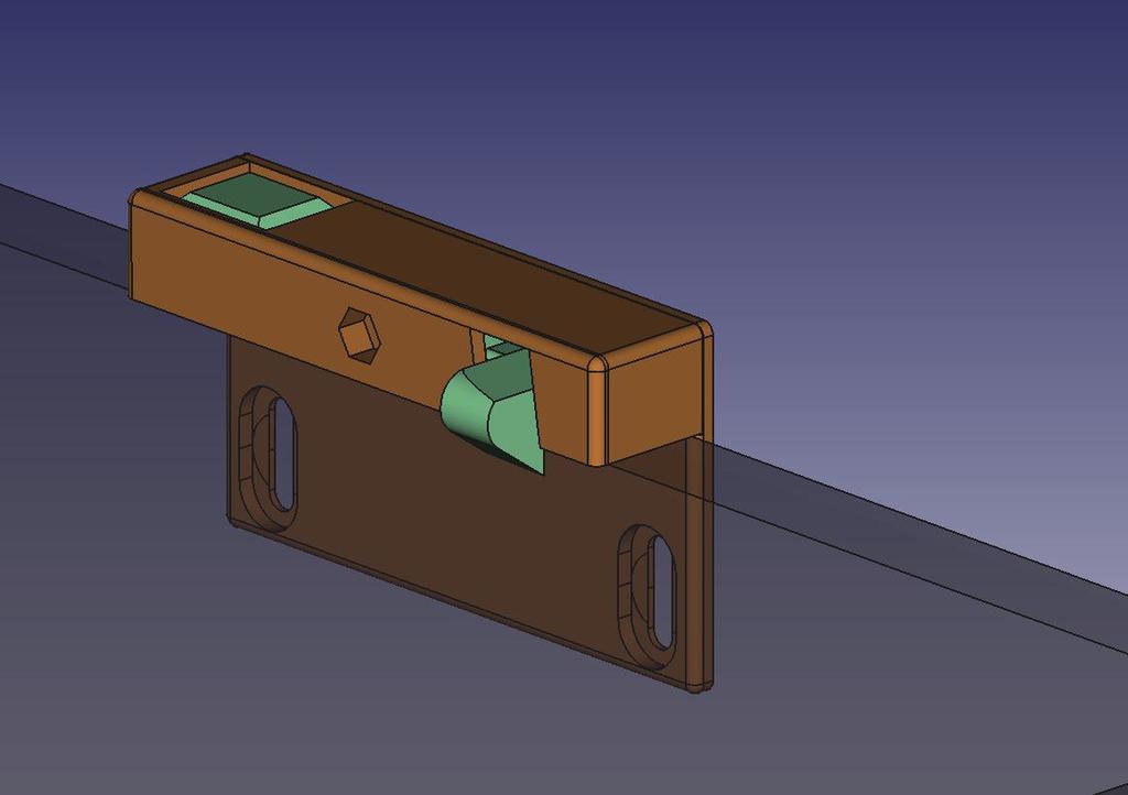 Drawer latch for Ikea (Metod) kitchen internal drawer v2 (untested)