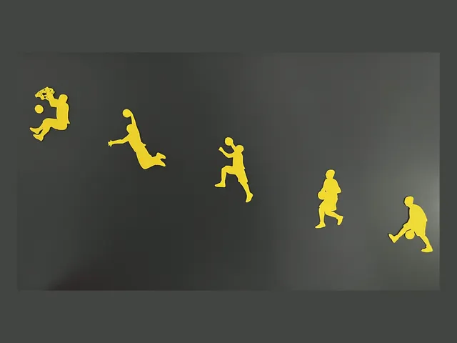 "Basketball Player in Action" Wall Art #1