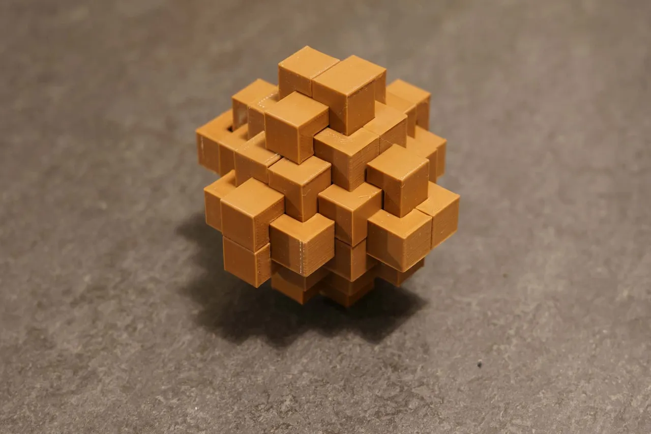The cubic knot (24pcs brain teaser) by Ping-Pong | Download free STL ...