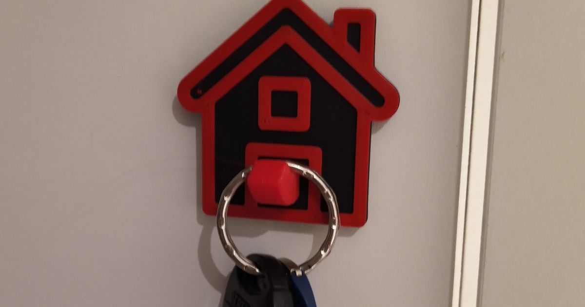 House shaped key holder by Fx137 | Download free STL model | Printables.com