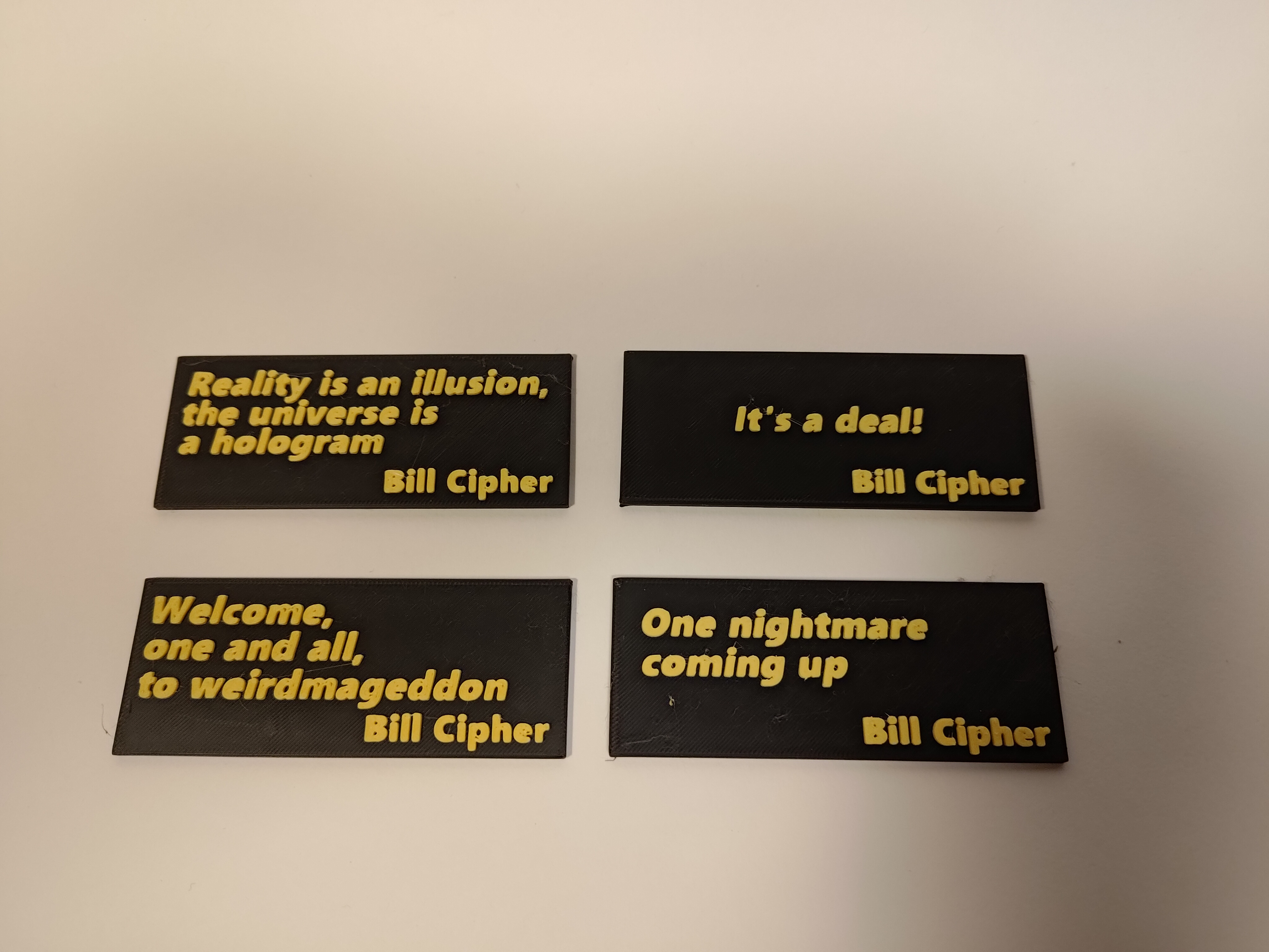 Miniatura 3 do modelo 3D Bill Cipher Quotes