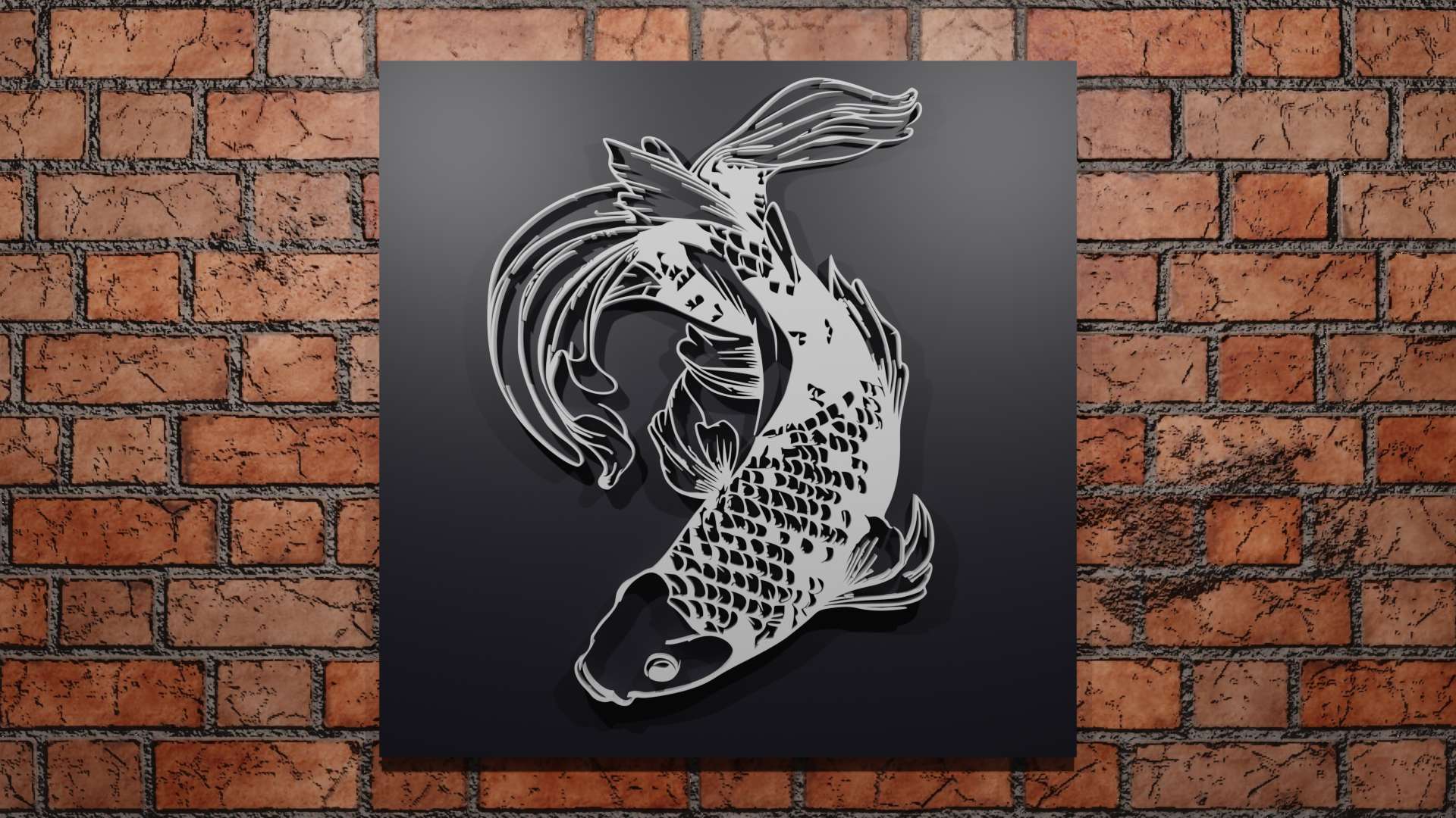 WALL DECORATION KOI CARP