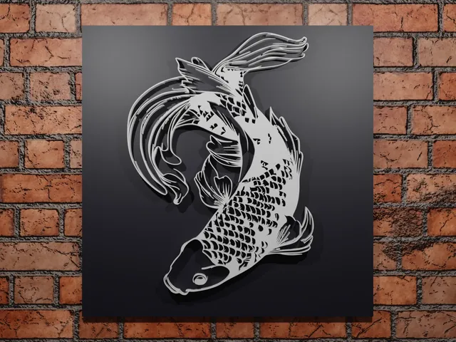 WALL DECORATION KOI CARP