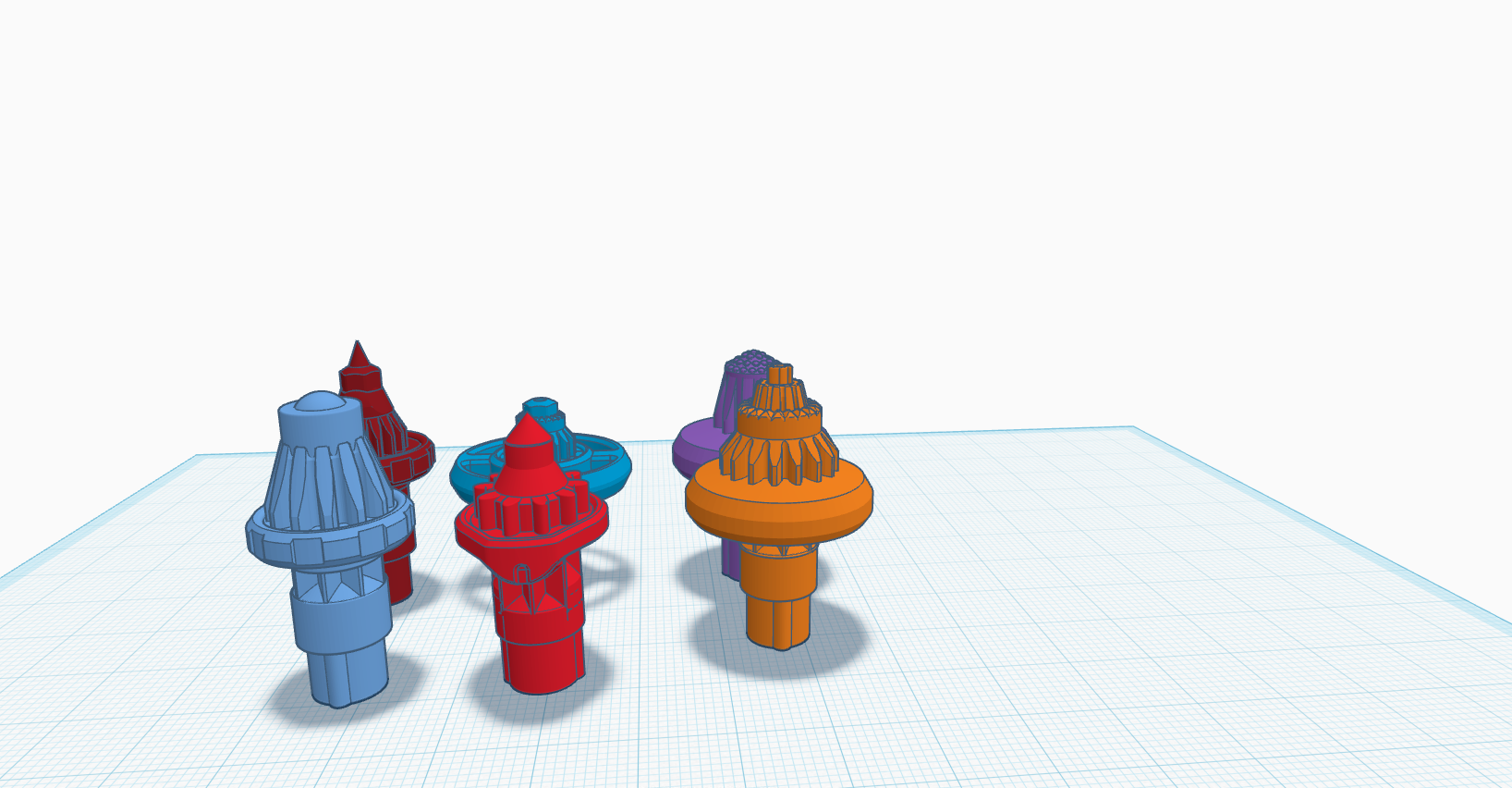 custom 6 piece beyblade bit set