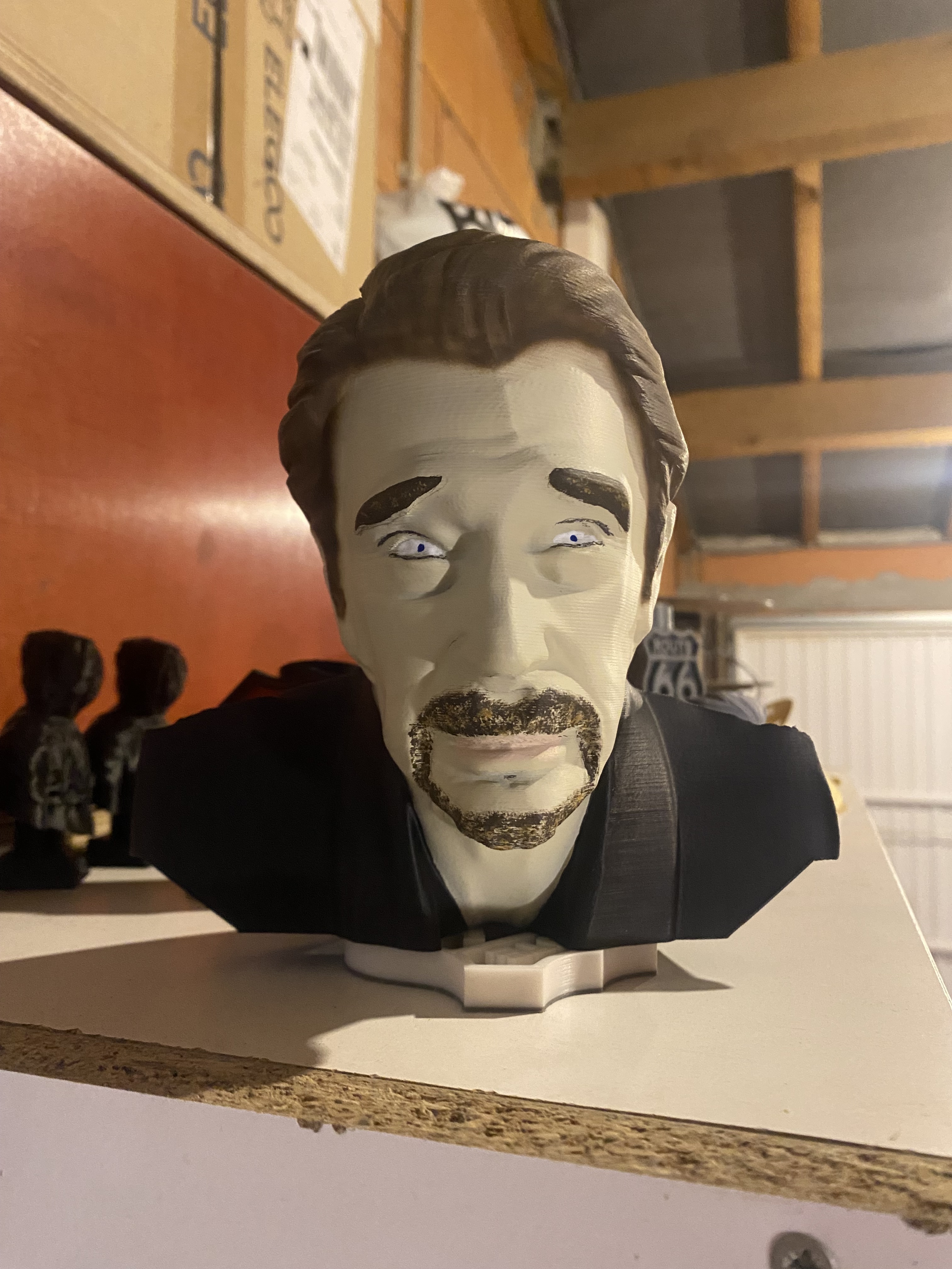 buste Johnny hallyday