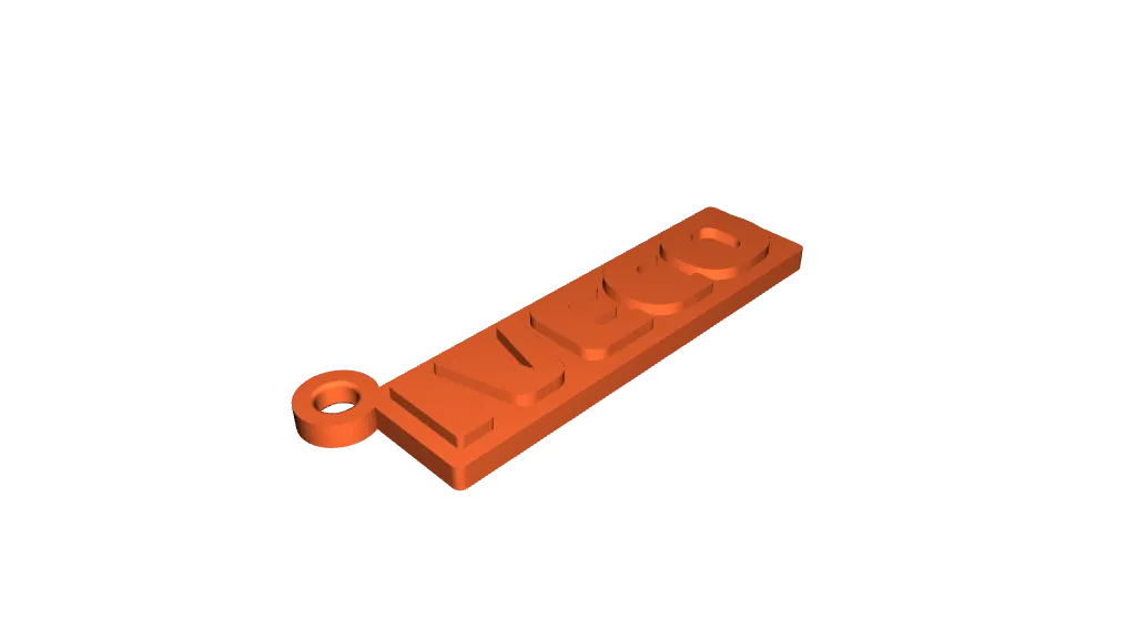 Roblox logo keychain by TUTOLUQUI