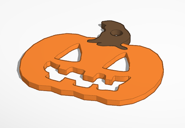 Pumpkin face charm