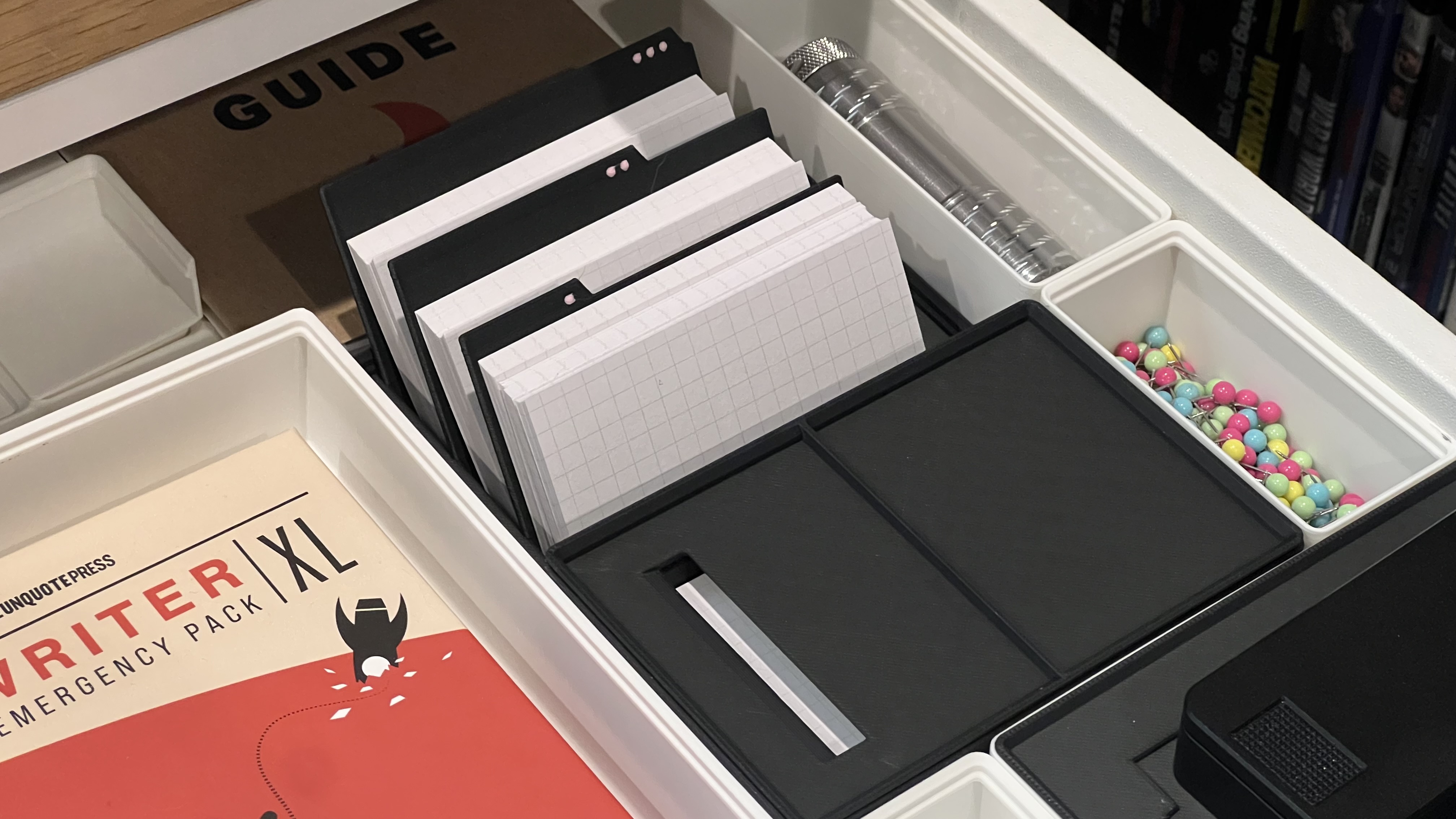 Gridfinity Index Card Organizer for Writers by AJ Briones Download