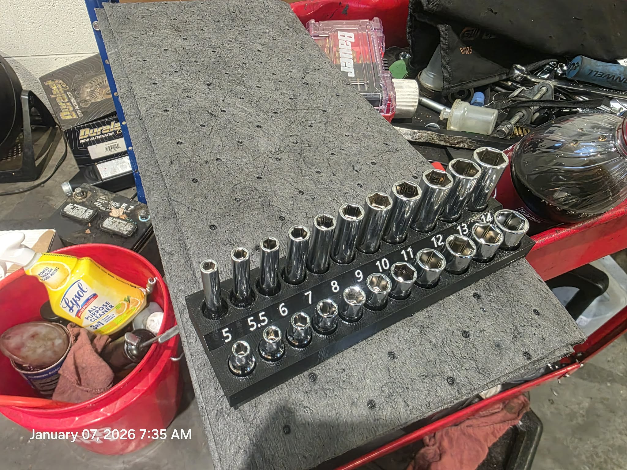 ICON 11 piece 1/4 metric socket organizer Deep and shallow!