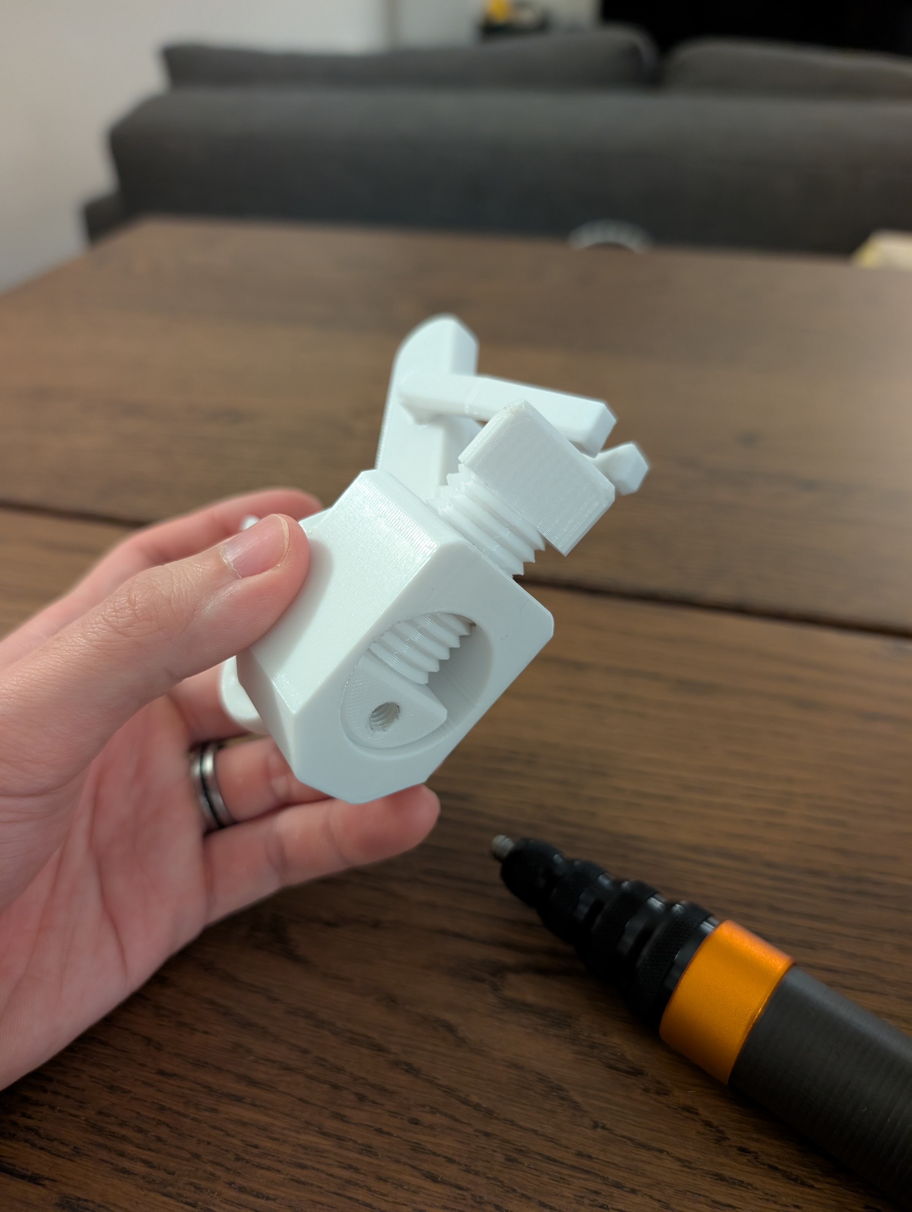 1/4"-20 (standard camera mount) adapter for Clippy V2.0 - Climbing Clip Stick