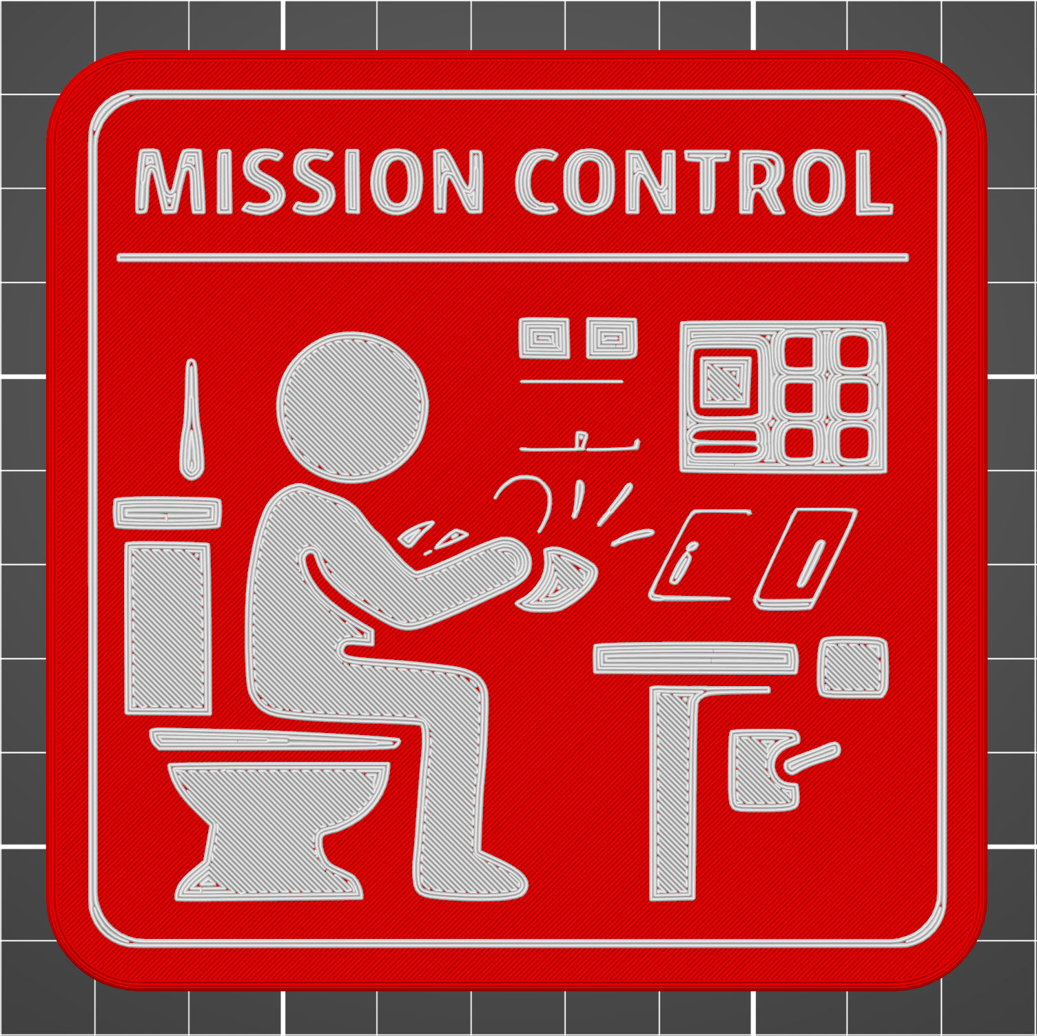 Mission Control Door Sign