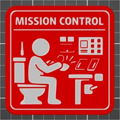 Mission Control Door Sign