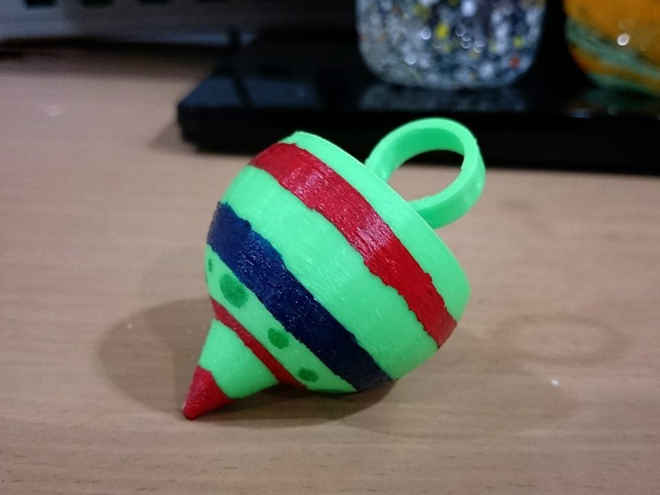 Spinning top ring by 3DP_Park Download free STL model