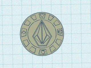 Volcom Poker Chips by JustNoah | Download free STL model | Printables.com